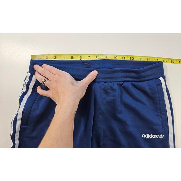 adidas Originals Boy's Micro Tape 3-Stripe Athletic Shorts M ? Collegiate blue - Picture 8 of 8